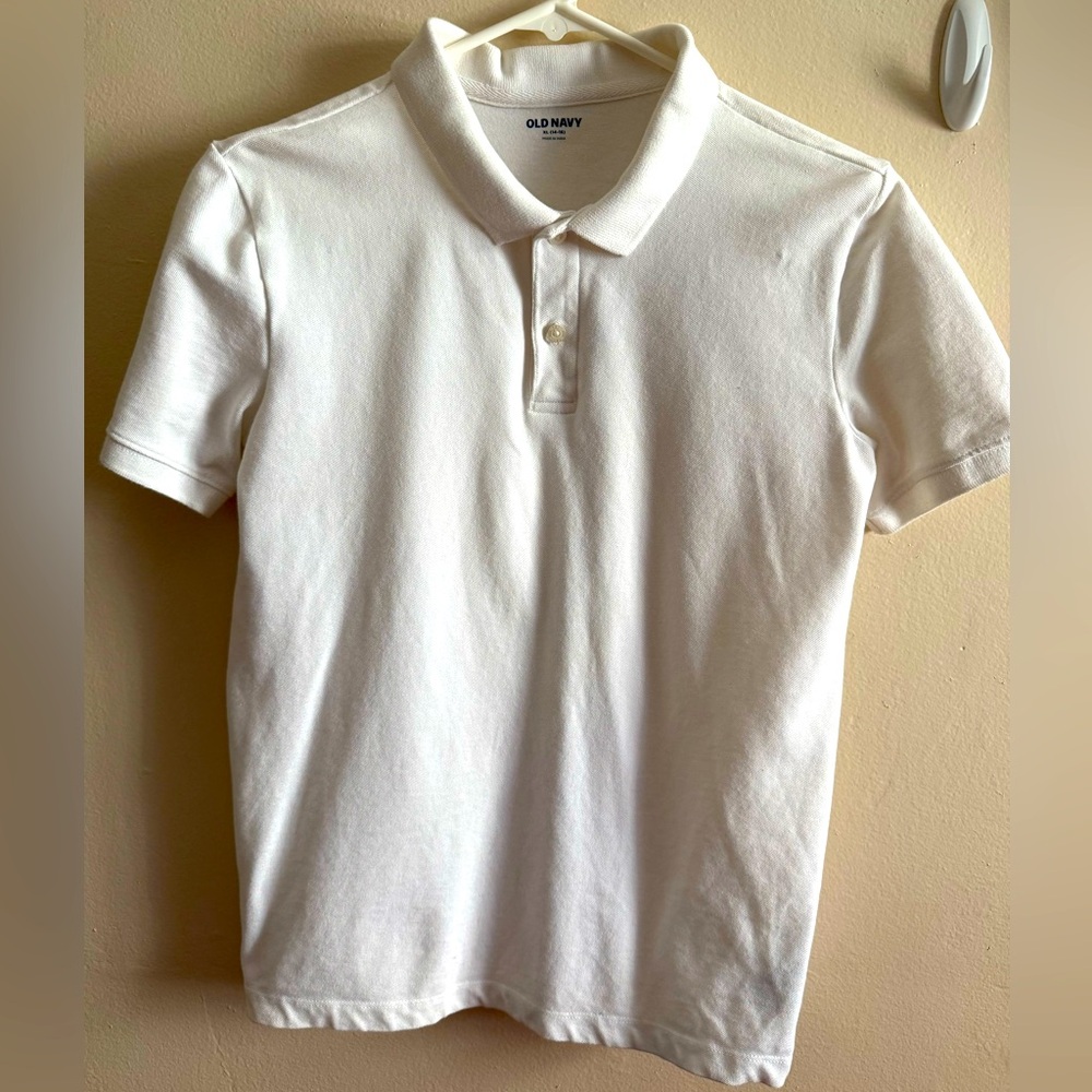 Old navy white polo xl